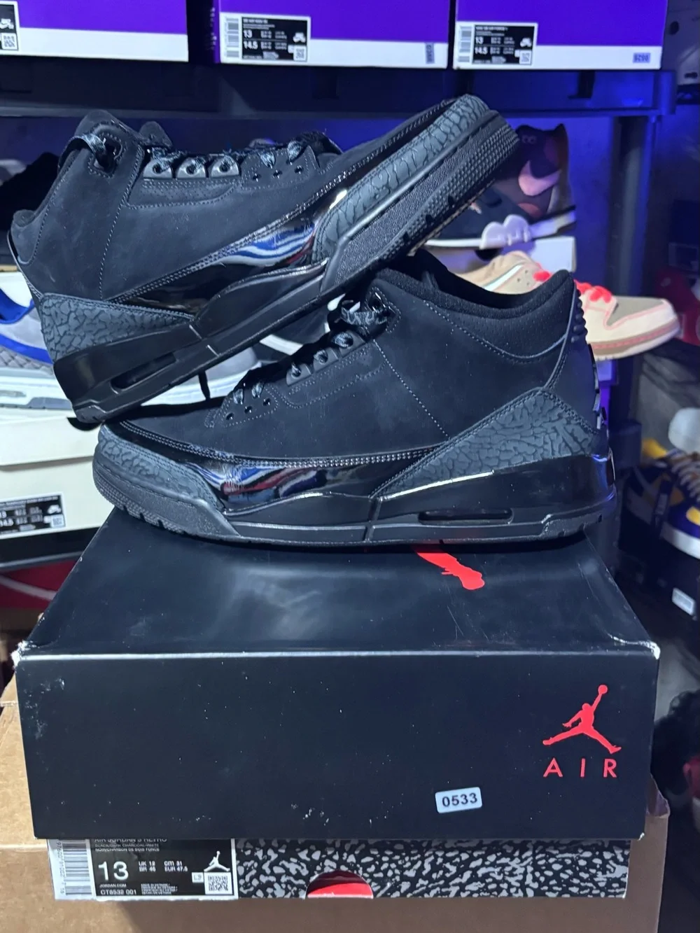 Air Jordan 3 Retro “Blackcat” -13M